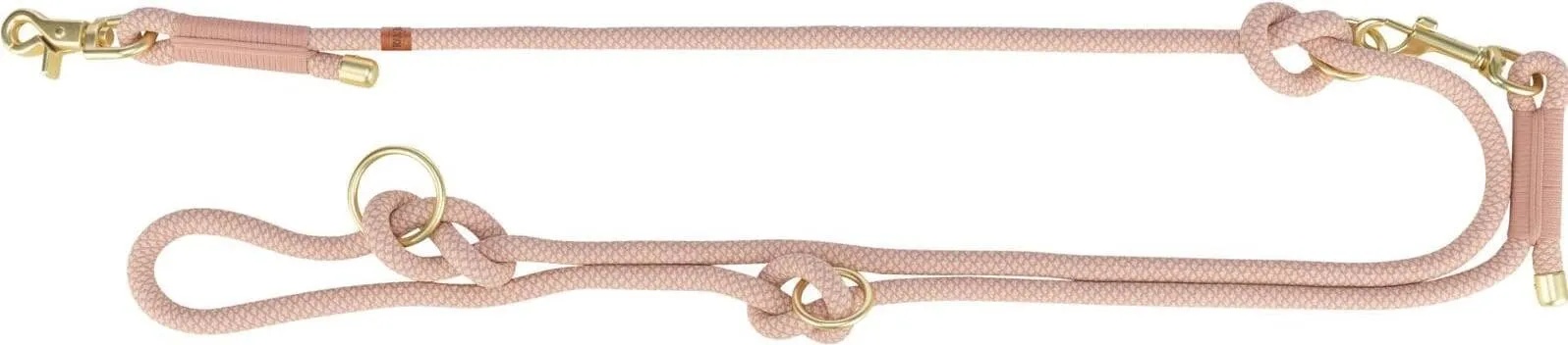 Trixie Soft Rope V-Leine S-XL, 2 m, Rosa/Hellrosa (S, M, L, XL, Hund), Halsband + Leine