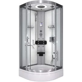 AcquaVapore Komplettdusche Duschkabine Fertigdusche Dusche D58-50T0-EC 90x90 cm mit 2K Scheiben Versiegelung