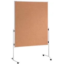 Moderatorentafel ECO, Kork/Kork, Aluminiumrahmen, 1200 x 1500 mm, kork