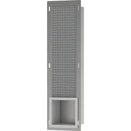 Hansgrohe XtraStoris Original Einbau, mit Vorratsbehälter für 6 Rollen, eingelassene Wandnische, Papierrollenhalter, Klopapierhalter, Badezimmer Zubehör, Mattweiß,