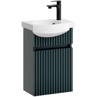 Planetmöbel Waschtischunterschrank mit Waschbecken Wega 40 cm Anthrazit matt