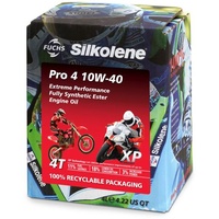 10W-40 Fuchs Silkolene Pro 4 XP Motorrad Motoröl 4 Liter