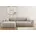 Eckcouch Polyester 2-Sitzer Beige