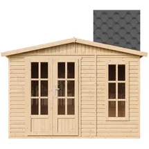 TIMBELA Gartenhaus 3,32 x 2,22 m Natur