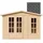 TIMBELA Gartenhaus 3,32 x 2,22 m Natur