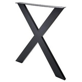 Hettich Tischgestell X 71 cm Stahl schwarz - 1 Stück