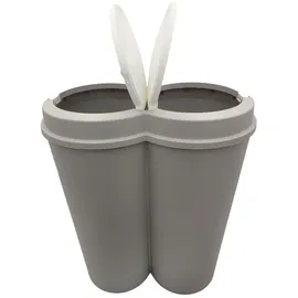 Buri Duo Bin 50 l Hellgrau