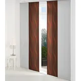 Wirth Schiebegardine LUPARA (1 St), Paneelwagen, blickdicht, Jacquard, Inkl. Montagezubehör rot 60 cm x 145 cm