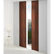 Wirth Schiebegardine LUPARA (1 St), Paneelwagen, blickdicht, Jacquard, Inkl. Montagezubehör rot 60 cm x 145 cm