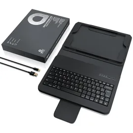 Aplic Tablet Tastatur mit Kunststoffcase für Apple iPad 9.7 Schwarz