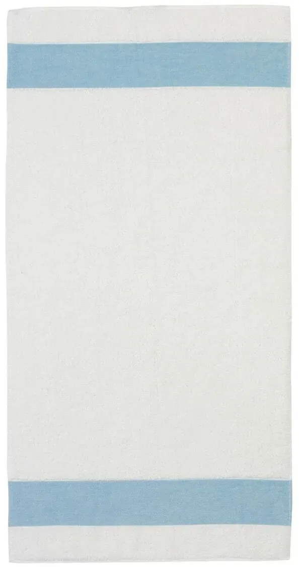 Feiler Handtücher Exclusiv mit Chenillebordüre Handtuch 50x100 cm | ciel - blau