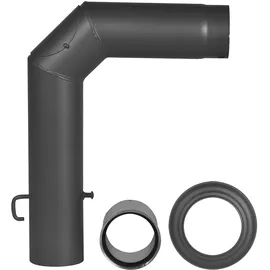 FireFix Winkelrohrset Metall 120 mm 3-teilig schwarz