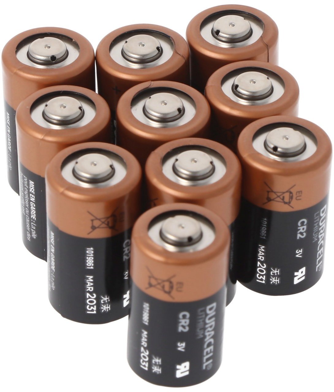 10x Duracell Photobatterie CR2 Lithium 3V max. 900mAh CR15H270