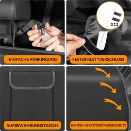 Kingsleeve Kofferraumschutz Universal Wasserabweisend Kratzfest Ladekantenschutz Pflegeleicht 600D Oxford Universal Schondecke Kofferraummatte Hund