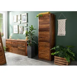 MASSIVMOEBEL24.DE TORONTO Dielenschrank 70x37x200 Walnuss