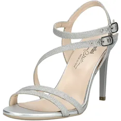 Pumps NERO GIARDINI "Nero Giardini Sandalen Lederimitat", Damen, Gr. 40, silber, Lederimitat, casual, Schuhe