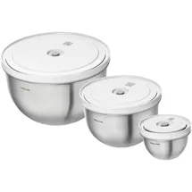 Zwilling Fresh & Save BOWLS Vakuumschüssel Set S/M/L / 6-tlg, Edelstahl, 3 St.