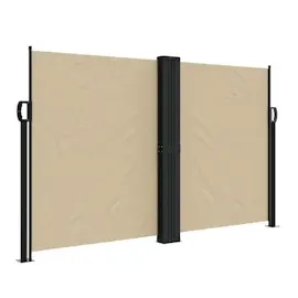 vidaXL Seitenmarkise 140 x 1200 cm Beige Polyester