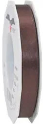 PRAESENT Doppelsatin 7181525-523 Espresso 15 mm x 25 m 2 Stück