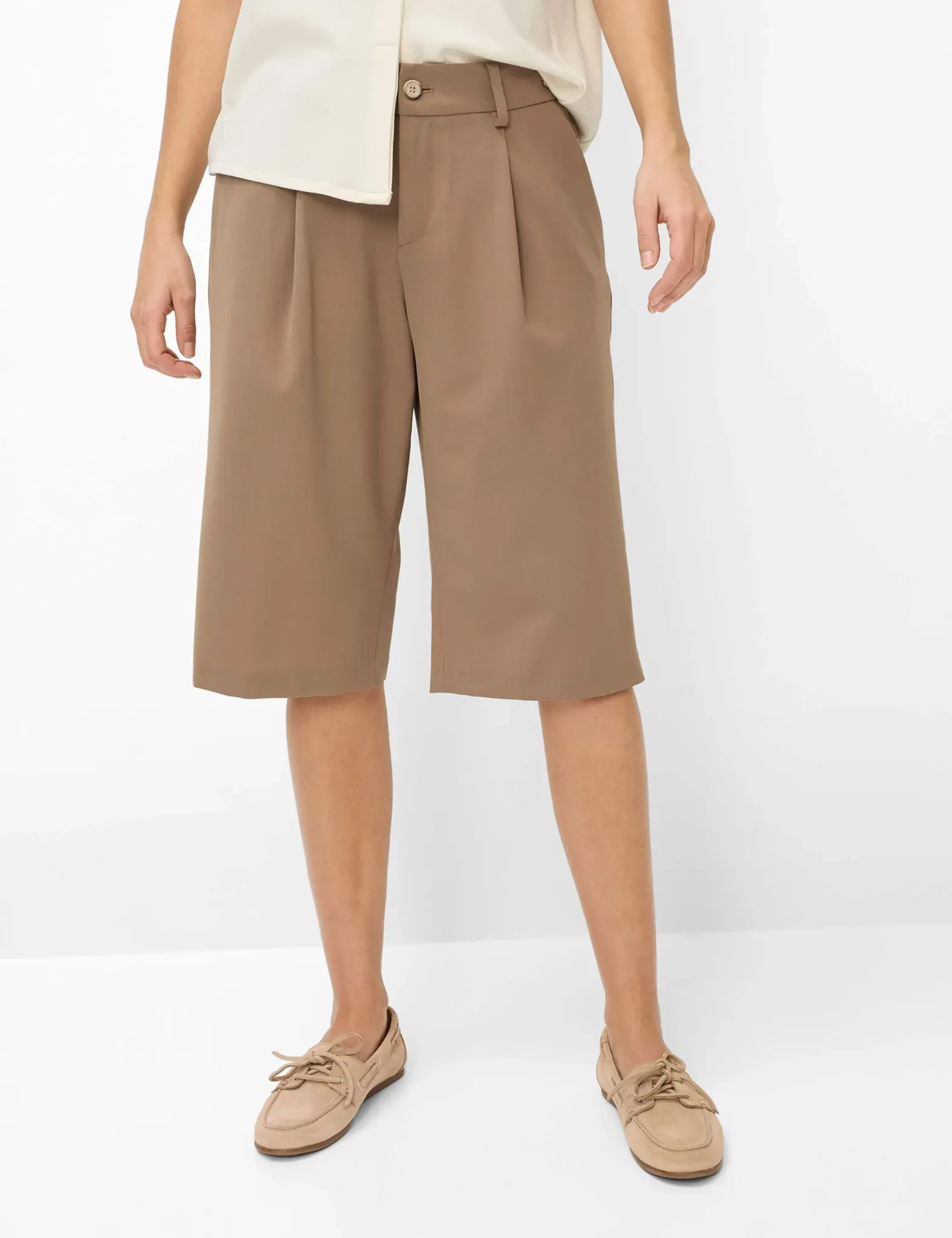 Brax Damen Bermuda Style MILLA B LIGHT MOCHA, braun, Gr. 48
