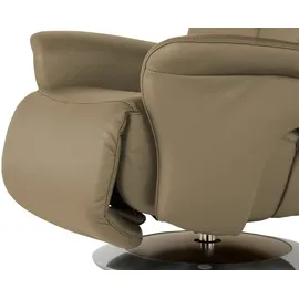 HIMOLLA Sessel 7418 Leder 81 x 111 x 95 cm Beige elektrisch