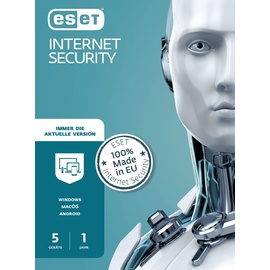 Eset Internet Security 5 User, 1 Jahr, PKC (multilingual) (EIS-N1A5-VAKT-M)