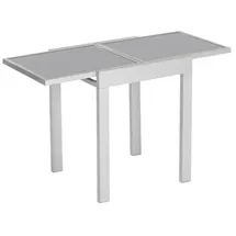 Merxx Balkonausziehtisch 65 x 65 x 75 cm Silber/Grau
