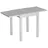65 x 65 x 75 cm Silber/Grau
