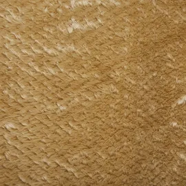 Beliani Saitler Kuscheldecke 200 x 220 cm Senfgelb