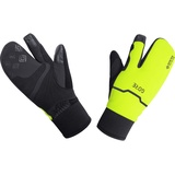 Gore Wear Thermo Split Handschuhe, GORE-TEX INFINIUM, 11, Schwarz/Neon-Gelb