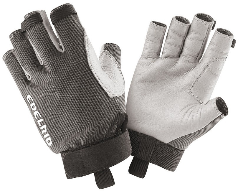 Edelrid Handschuhe Work Glove Open Handschuhgröße - S, Handschuhfarbe - Anthrazit - Schwarz,