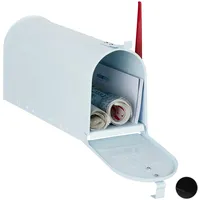 Relaxdays US Mailbox rot inkl. Zeitungsfach