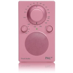 Tivoli Audio PAL BT Radio (FM-Tuner, Tisch-Radio, Bluetooth-Lautsprecher, tragbar, Akku-Betrieb) rosa