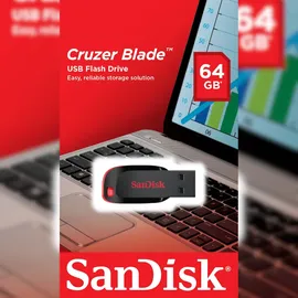 SanDisk Cruzer Blade 64 GB schwarz/rot USB 2.0