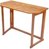 Garden Pleasure Santa Fe Balkontisch 100 x 50 x 75 cm braun