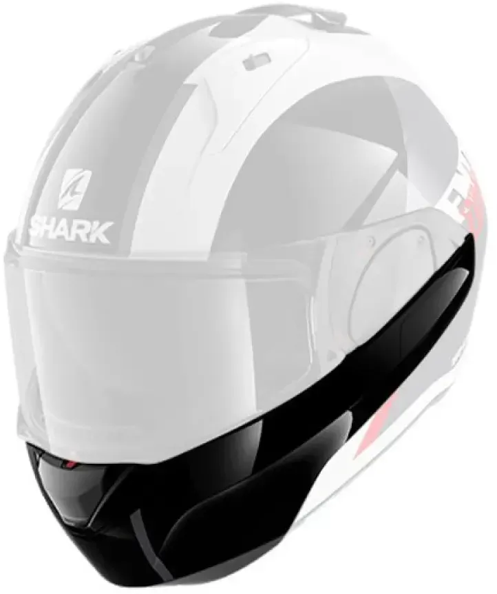 Shark Evo Es Endless Kinnschutz - White / Black / Red - One Size