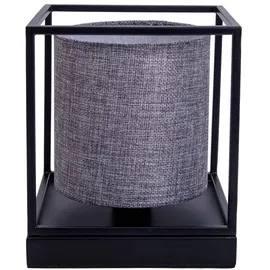 NÄVE Tischlampe Grau Schwarz