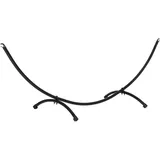 ComfortXL Hängemattengestell, Schwarz, Metall, 300x100x90 cm, Gartenmöbel, Hängematten