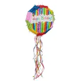 relaxdays Pinata Geburtstag blau|grün|rot