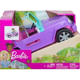 Barbie Puppenauto Strand-Jeep lila GMT46