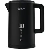 Balter Home Balter Wasserkocher mit Temperatureinstellung, 40°C-100°C, Doppelwand, BPA frei, 1,5L, Schwaz, WK-11BL-LCD