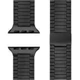 nalia Chronos Edelstahl-Armband für Apple Watch Magnet-Band Metallarmband - Stabil - Rostfrei Edelstahl Uhrenarmband, Schwarz