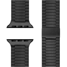 nalia Chronos Edelstahl-Armband für Apple Watch Magnet-Band Metallarmband - Stabil - Rostfrei Edelstahl Uhrenarmband, Schwarz