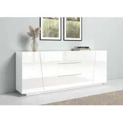 Sideboard »Vega«, Breite 220 cm, weiß Hochglanz, , 49190468-0