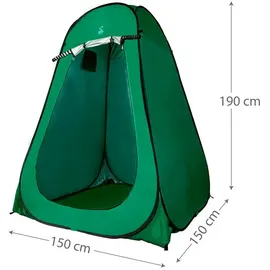 Aktive Umkleidezelt mit Boden, 150x150x190 cm, Grün (62182)