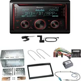 Pioneer FH-S820DAB DAB+ Bluetooth Einbauset für Peugeot 207 307 Partner Expert