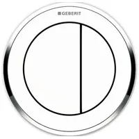 Geberit Typ 10 Drückerplatte weiß/hochglanz-verchromt