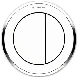 Geberit Typ 10 Drückerplatte weiß/hochglanz-verchromt