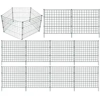 Teichzaun Steckzaun Gartenzaun Metall Zaunelemente zaun garten Gartenzaun Tiergehege Freigehege zaun für hunde