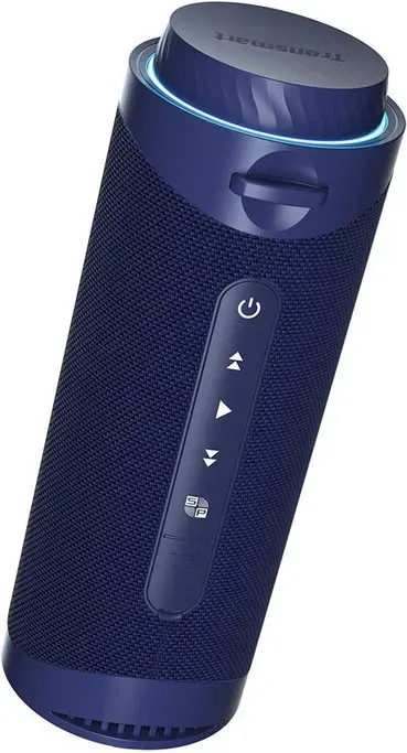 Tronsmart T7 Tragbarer Bluetooth-Lautsprecher mit LED-Beleuchtung, 30 W Ausgangsleistung, SoundPulse, IPX7 wasserdicht – Dunkelblau
